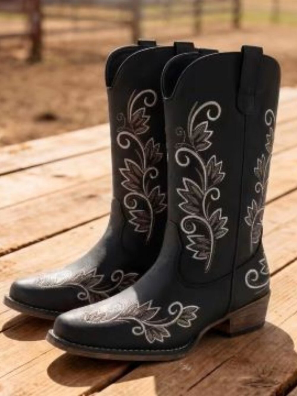 Dream Pair Women Western Cowboy Boots